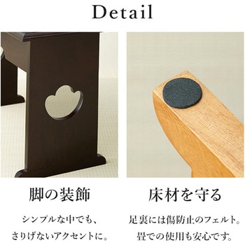 経机 仏具 桐製 供物台 折りたたみ式 ミニテーブル 【単品・高さ39cmタイプ】 萩原