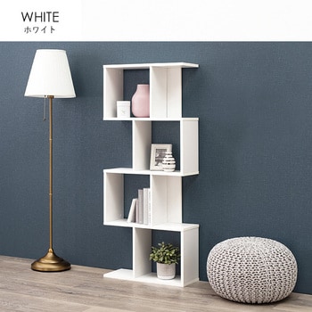 3色から選べるオープンラック 幅62cm 4段タイプ 萩原