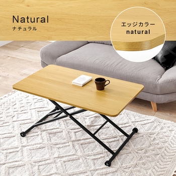 ガス圧式 昇降テーブル センターテーブル 無段階 高さ調節 リフティングテーブル 萩原