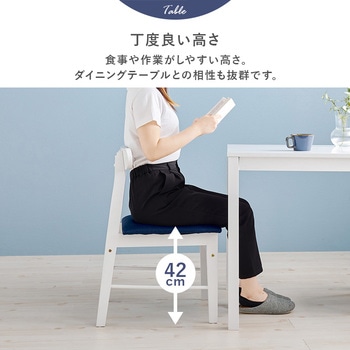 ダイニングチェア 2脚セット 北欧 木製 ファブリック 韓国 選べる4色 萩原