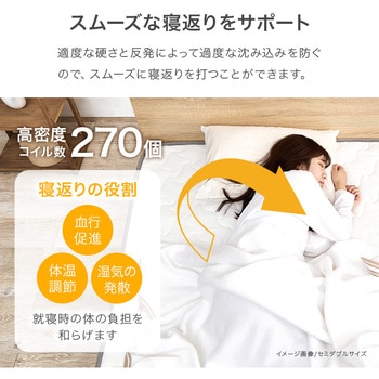ボンネルコイル マットレス単品 SSS/S/SD/D 萩原