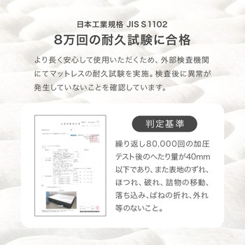 ボンネルコイル マットレス単品 SSS/S/SD/D 萩原