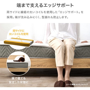 ポケットコイル マットレス単品 SSS/S/SD/D 萩原