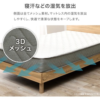 ポケットコイル マットレス単品 SSS/S/SD/D 萩原