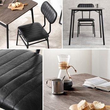カフェ風ダイニングテーブル 70×70cm 3点セットモス ダイニングテーブルセット 2人用 萩原