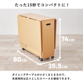 折りたたみ式 ダイニングテーブル バタフライテーブル 【 単品 】 萩原