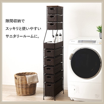 スリムラック 幅15/20/25cm 収納 隙間収納 すき間 ランドリー収納 萩原
