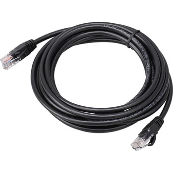 Black/5m LAN�P�[�u�� CAT5e ���� �c���܂�h�~�R�l�N�^�[ ���m�^���E �ܐ܂�h�~���� �X�g���[�g������ 1Gbps �u���b�N�F ���̃T�C�Y26AWG[mm<sup>2</sup>] 1�{ 41557620