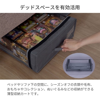 ベッド下収納カート2個セット AIS (エイ・アイ・エス)