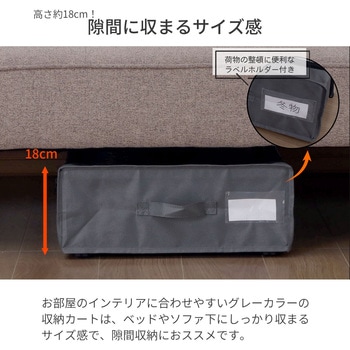 ベッド下収納カート2個セット AIS (エイ・アイ・エス)