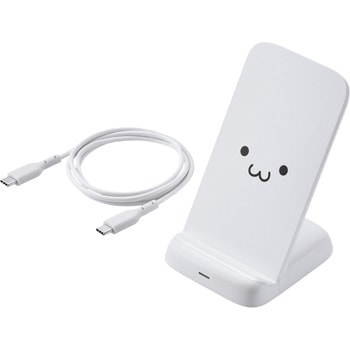 ワイヤレス充電器 Qi認証 充電スタンド 10W / 7.5W / 5W 高速充電 横置き/縦置き エレコム