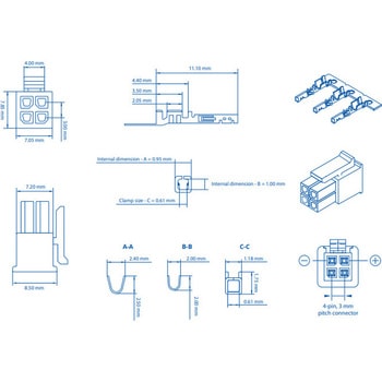 4PIN PLUG WITH CONTACT TERMINALS テルトニカ・ネットワークス