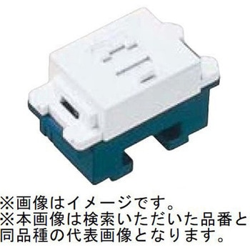 コスモシリーズワイド21 テレホンモジュラジャック 6極2心用  ホワイト Panasonic(パナソニック)