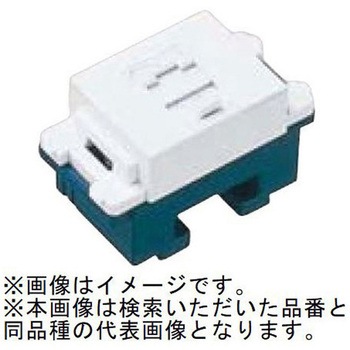 コスモシリーズワイド21 テレホンモジュラジャック 6極4心用  ホワイト - Panasonic(パナソニック)