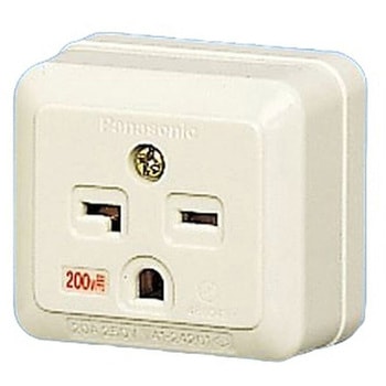 15A/20A兼用 露出接地コンセント 角型 Panasonic(パナソニック)