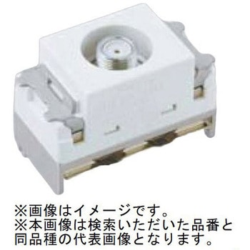 コスモシリーズワイド21 4K8K衛星放送対応ホーム用高シールドテレビコンセント 送り配線用 1端子  ホワイト Panasonic(パナソニック)