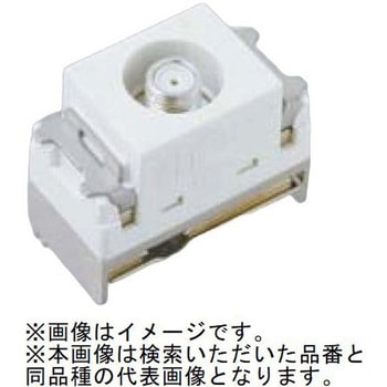 コスモシリーズワイド21 4K8K衛星放送対応ホーム用高シールドテレビコンセント 端末用 ホワイト Panasonic(パナソニック)