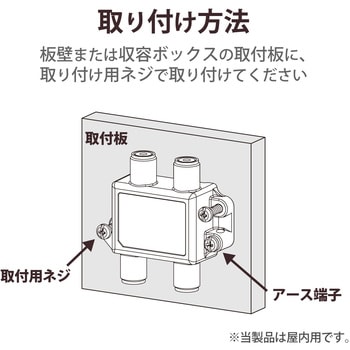 6DMLS(P) 分配器 スプリッタ 【2K/4K/8K対応】全端子通電型 ノイズに