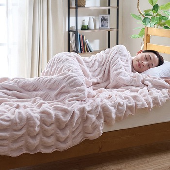 hug warm 掛け毛布 ベビーピンク ディーブレス