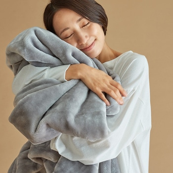 CALDO NIDO notte3 掛け毛布 シルバー シングル ディーブレス