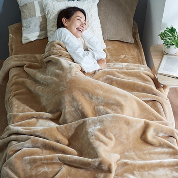 CALDO NIDO notte3 敷き毛布 ベージュ シングル ディーブレス