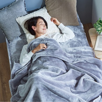 CALDO NIDO notte3 敷き毛布 シルバー シングル ディーブレス
