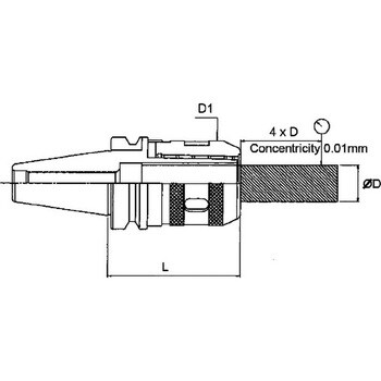 PRH-BT40-MCST32-105 ミーリングチャック 1個 プロチ(PROCHI) 【通販