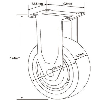 54071・54073・54081用自在キャスター(1ケ) SIGNET(シグネット)