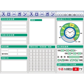 スチール製フラット掲示板3点タイプセット つくし工房