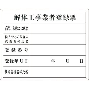 工事用法定表示板 つくし工房