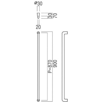 【オーダー】ドアハンドル 楕円 G1215 UNION(ユニオン)