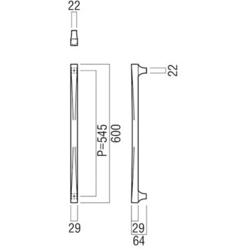 【オーダー】ドアハンドル ストレートタイプ G1228 UNION(ユニオン)