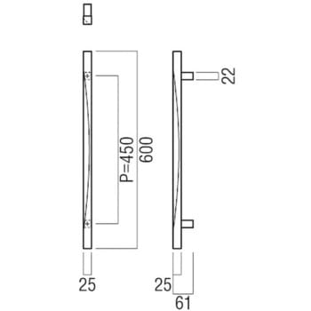 【オーダー】ドアハンドル ストレートタイプ G1235 UNION(ユニオン)