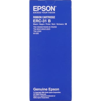 ERC-31B リボンカセット(黒) EPSON ERC-31B 1個 EPSON 【通販モノタロウ】