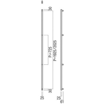 【オーダー】ドアハンドル 角型 ストレートタイプ G1272 UNION(ユニオン)
