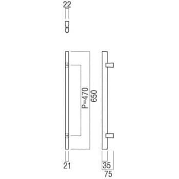 【オーダー】ドアハンドル 楕円 G2925 UNION(ユニオン)