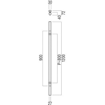 【オーダー】ドアハンドル 丸型 ストレートタイプ G5955 UNION(ユニオン)