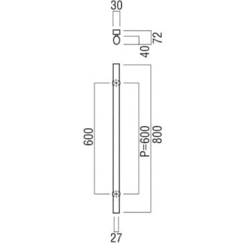 【オーダー】ドアハンドル 丸型 ストレートタイプ G5955 UNION(ユニオン)