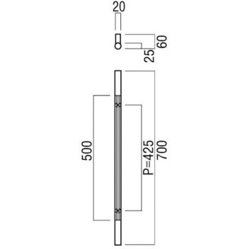 【オーダー】ドアハンドル 丸型 ストレートタイプ G7110 - UNION(ユニオン)