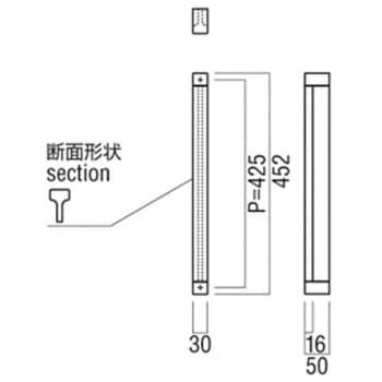 【オーダー】ケアハンドル(引き戸用) H1116 UNION(ユニオン)