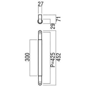 H2154-83-077 ケアハンドル H2154 1組 UNION(ユニオン) 【通販サイト