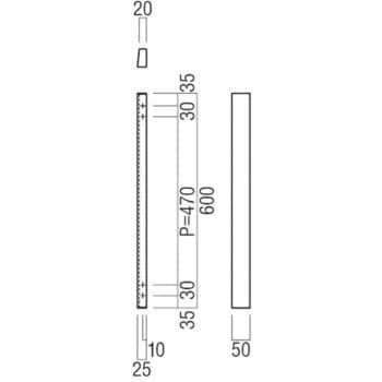 H2160-26-038-L600 ケアハンドル(引き戸用) H2160 1組 UNION(ユニオン