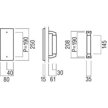 H7262-01-698 ケアハンドル 押板・引手 H7262 UNION(ユニオン) 内外1組