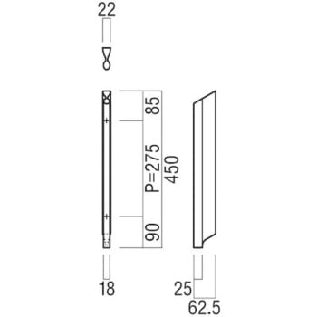【オーダー】ケアハンドル(引き戸用)H777 UNION(ユニオン)