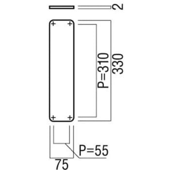 【オーダー】ドアハンドル プレートタイプ 押板 SP4 UNION(ユニオン)