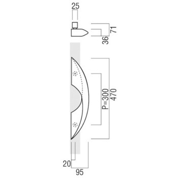 【オーダー】ドアハンドル ブロンズ鋳物 T1032 UNION(ユニオン)