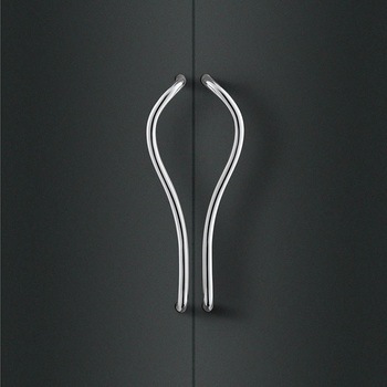 【オーダー】ドアハンドル 丸型 振り出しタイプ 三次元曲げ T1114 - UNION(ユニオン)