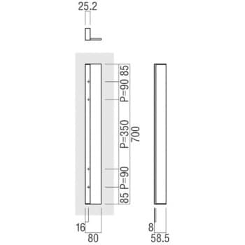 T1118-26-130-L700 ドアハンドル T1118 換気口ハンドル 1組