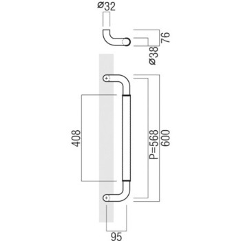 【オーダー】ドアハンドル T1126 UNION(ユニオン)