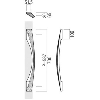 T1227-25-191 ドアハンドル 振り出しタイプ T1227 1組 UNION(ユニオン